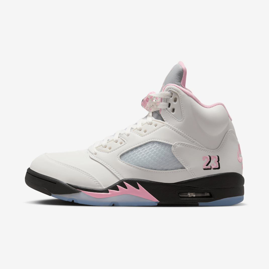 White/Black/Medium Soft Pink