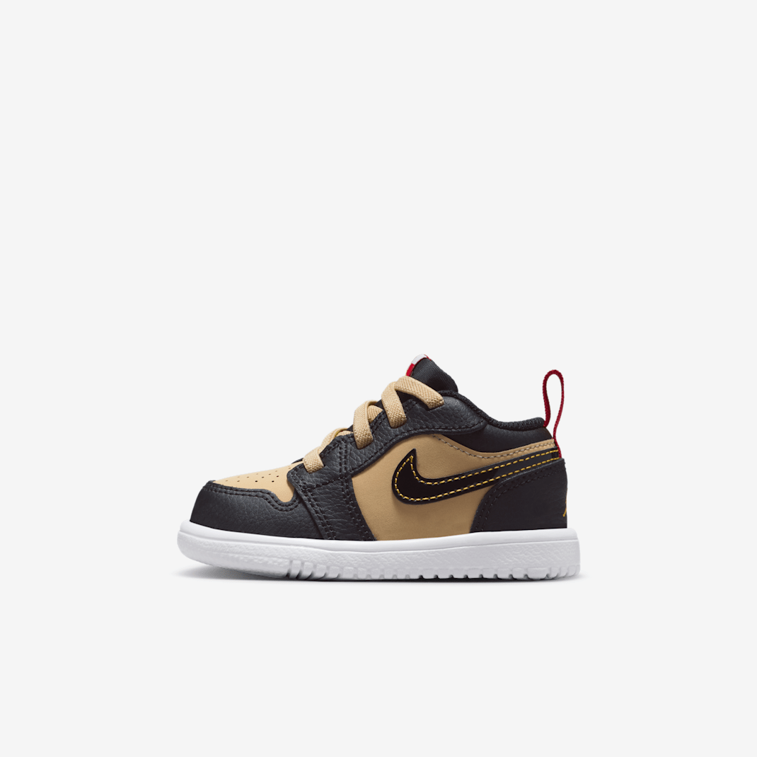 Jordan 1 Low Alt SE Baby/Toddler Shoes - Sesame/Fire Red/White/Black
